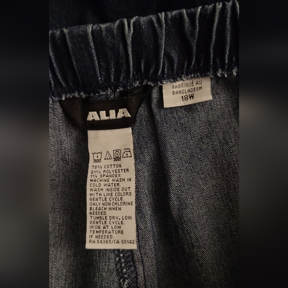 NWT 🌸💙Alia Blue Plus Size Women Pull On Pants: size 18W💙🌸 - Picture 4 of 6